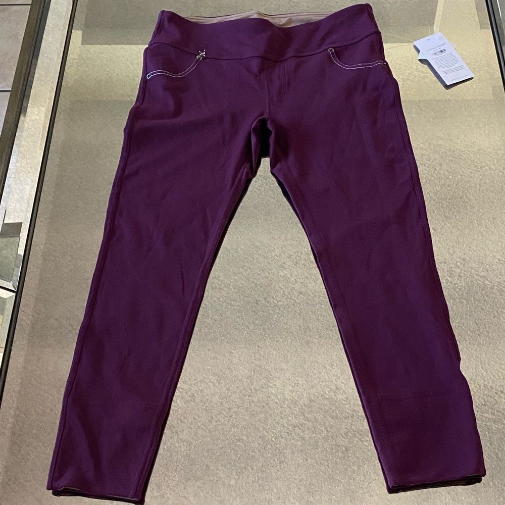 hu-nu Contrast Cropped Leggings